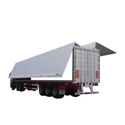 12 Meter Stahlbox-Typ 3-Achsen Container Transport Halbanhänger mit Spinner Flügel
