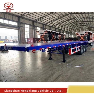 40FT 3 Achsen Skelett Anhänger Rahmen Flatbed Anhänger Immobilisieren Doppel-Linien-Bremssystem
