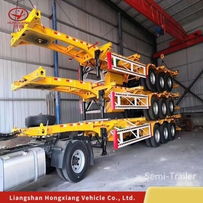 2 Achsen 40FT Container Chassis Skelett Halbanhänger für Profil 1820mm und Anpassung