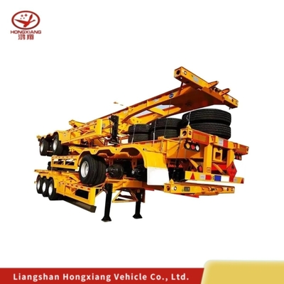 2 Achsen 40FT Container Chassis Skelett Halbanhänger für Profil 1820mm und Anpassung