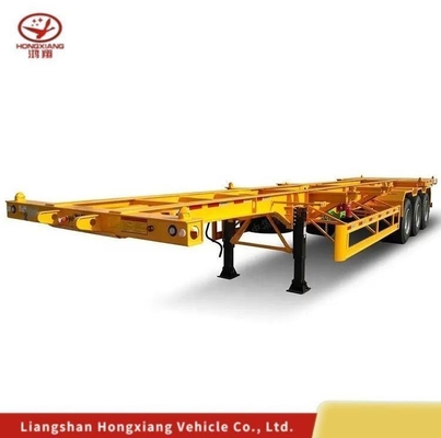 40ft 40 Fuß Skelett/Skelettzug Tri-Achse Erweiterbare Lkw Anhänger Container Chassis Halbanhänger