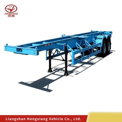 Anpassung 40ft Flatbed Skeleton Semi Trailer für Containertransport