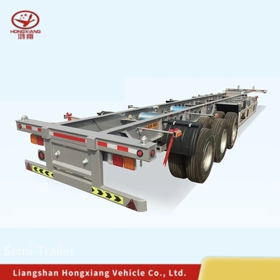 Anpassung 40ft Flatbed Skeleton Semi Trailer für Containertransport