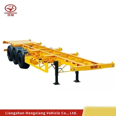 Anpassung 40ft Flatbed Skeleton Semi Trailer für Containertransport