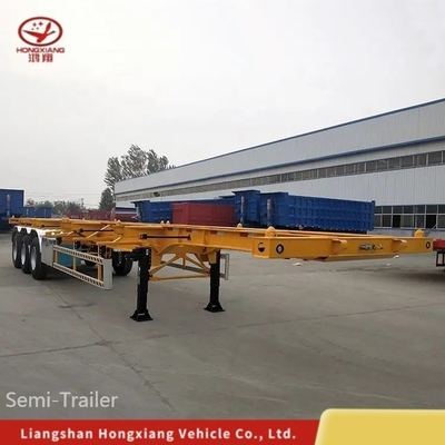 3 Achsen 40ft Container Skeleton Chassis Halbanhänger zum einfachen Be- und Entladen