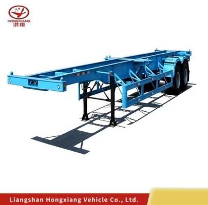 Skelett Mehrfachachse Schwerer Niederbett/Lowbed Ramp/Drop Deck Gooseneck Flachbett/Skeleton Semi Truck Anhänger Lowboy 5,5 Tonnen
