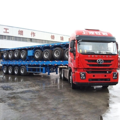 3 Achsen 20 FT 40 FT Marine Container Flatbed Trailer Semi-Trailer mit Anpassung