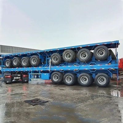 3 Achsen 20 FT 40 FT Marine Container Flatbed Trailer Semi-Trailer mit Anpassung