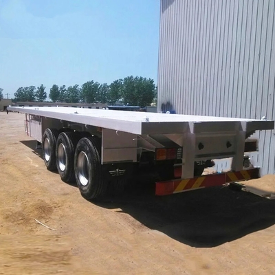 Leichtbau 5,5 Tonnen 3 Achsen 40 FT flacher Anhänger für schwere Transportcontainer