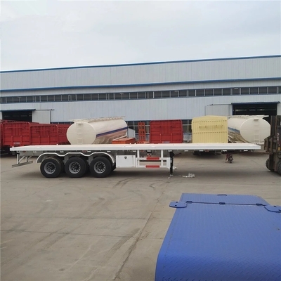 Leichtbau 5,5 Tonnen 3 Achsen 40 FT flacher Anhänger für schwere Transportcontainer