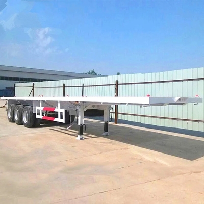 Leichtbau 5,5 Tonnen 3 Achsen 40 FT flacher Anhänger für schwere Transportcontainer