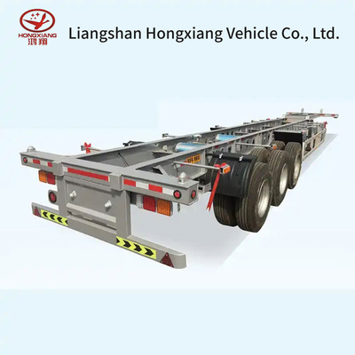 Containertransport Shandong Made Frame Skeleton Semi-Trailer mit hoher Ladekapazität