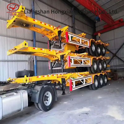 Containertransport Shandong Made Frame Skeleton Semi-Trailer mit hoher Ladekapazität
