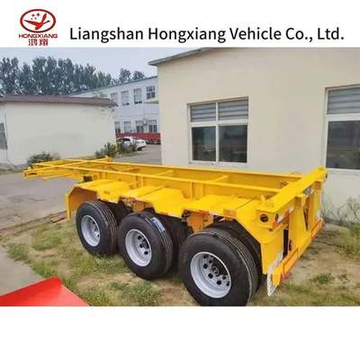 Containertransport Shandong Made Frame Skeleton Semi-Trailer mit hoher Ladekapazität