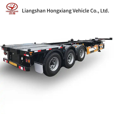 3 Achsen Skelett Halbanhänger Container Anhänger Fortgeschrittene Container Transport Lösung