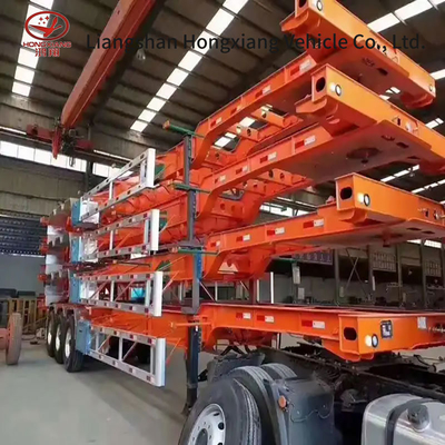 3 Achsen Skelett Halbanhänger Container Anhänger Fortgeschrittene Container Transport Lösung
