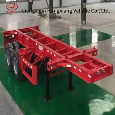 Skelett Halbanhänger Container Fahrwerk Anhänger für Anhänger-Traging-Tread 1820mm Farbe