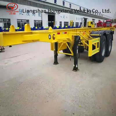 ABS-Anti-Block-Bremssystem Semi-Anhänger-Skelett-Chassis-Container mit 2/3/4 Achsen