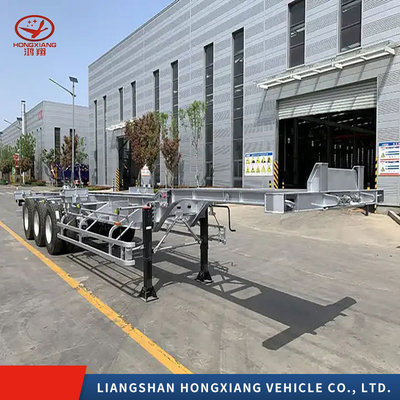 ABS-Anti-Block-Bremssystem Semi-Anhänger-Skelett-Chassis-Container mit 2/3/4 Achsen
