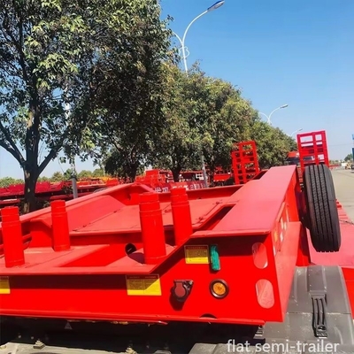 40ft Stahl Flachbett Container Semi Anhänger Lkw Anhänger mit Anpassungsmöglichkeit