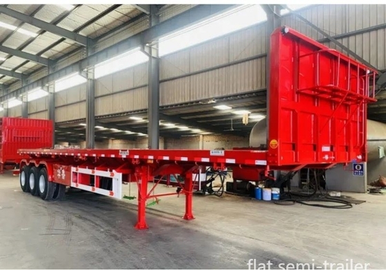 Aufhängungssysteme des Typ Cross Arm 3 Achsen 40FT Container Flatbed Truck Semi-Trailer
