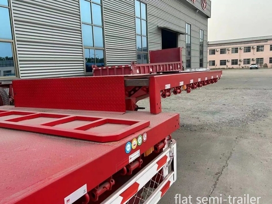 Aufhängungssysteme des Typ Cross Arm 3 Achsen 40FT Container Flatbed Truck Semi-Trailer