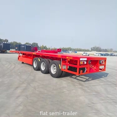 Nicht selbstversorgendes 40ft Flatbed Platform Truck Trailer mit 1-jähriger Kundendienst