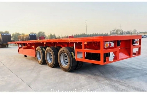 Nicht selbstversorgendes 40ft Flatbed Platform Truck Trailer mit 1-jähriger Kundendienst