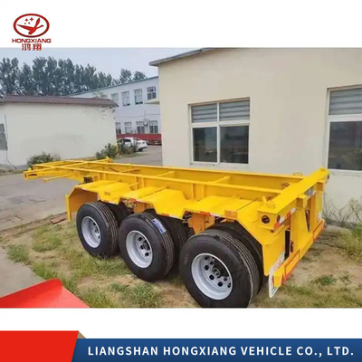 1820 mm Strecken-Skelett Halbanhänger für Wharf Container Frame Transport Bedürfnisse