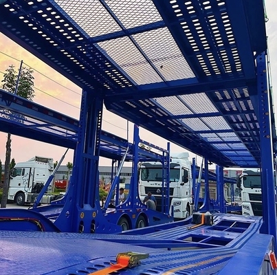 2 Achsen 80 Tonnen Fahrzeugtransport Lkw Mittelton Anhänger für den Transport von schwerem Stahl