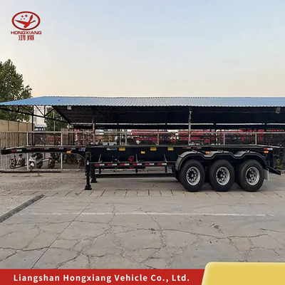 Flachbett-Container-Chassis-Skelett-Anhänger mit Doppelbremssystem